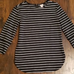 Long Sleeve Stripped Tunic